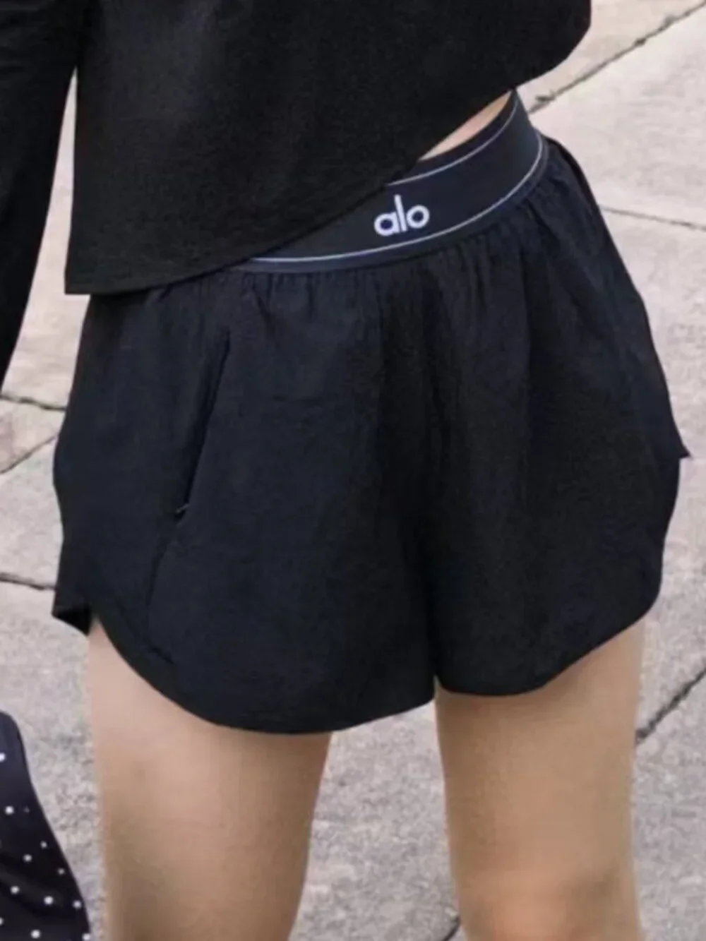🦸‍ALO Yoga Match Point Short,Relaxed Fit,Black,Athleisure,Versatile,NWT🥰